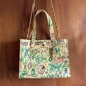 ⚡️ Tote & Carry Large Tote Yellow Grafitti ⚡️